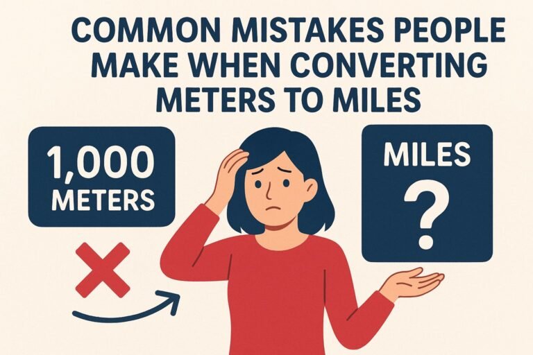 Common Mistakes People Make When Converting Meters to Miles
