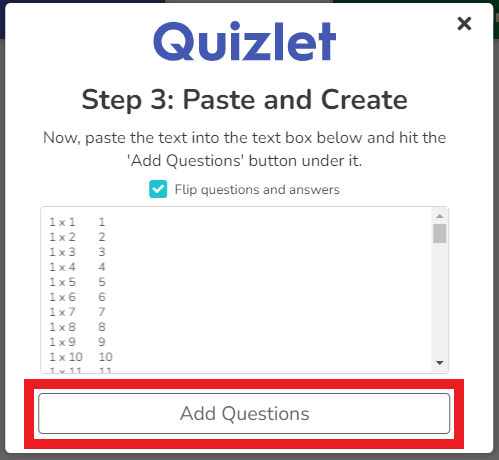 Add Questions