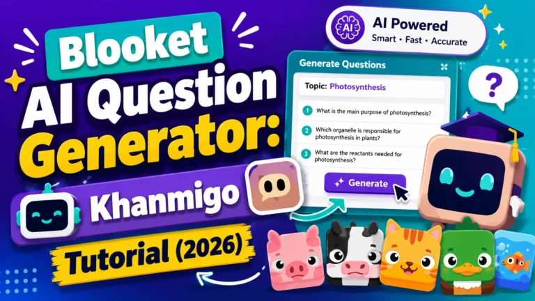 Blooket AI Question Generator Khanmigo