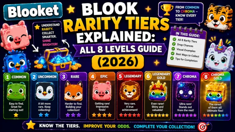 Blooket Blook Rarity Tiers Explained