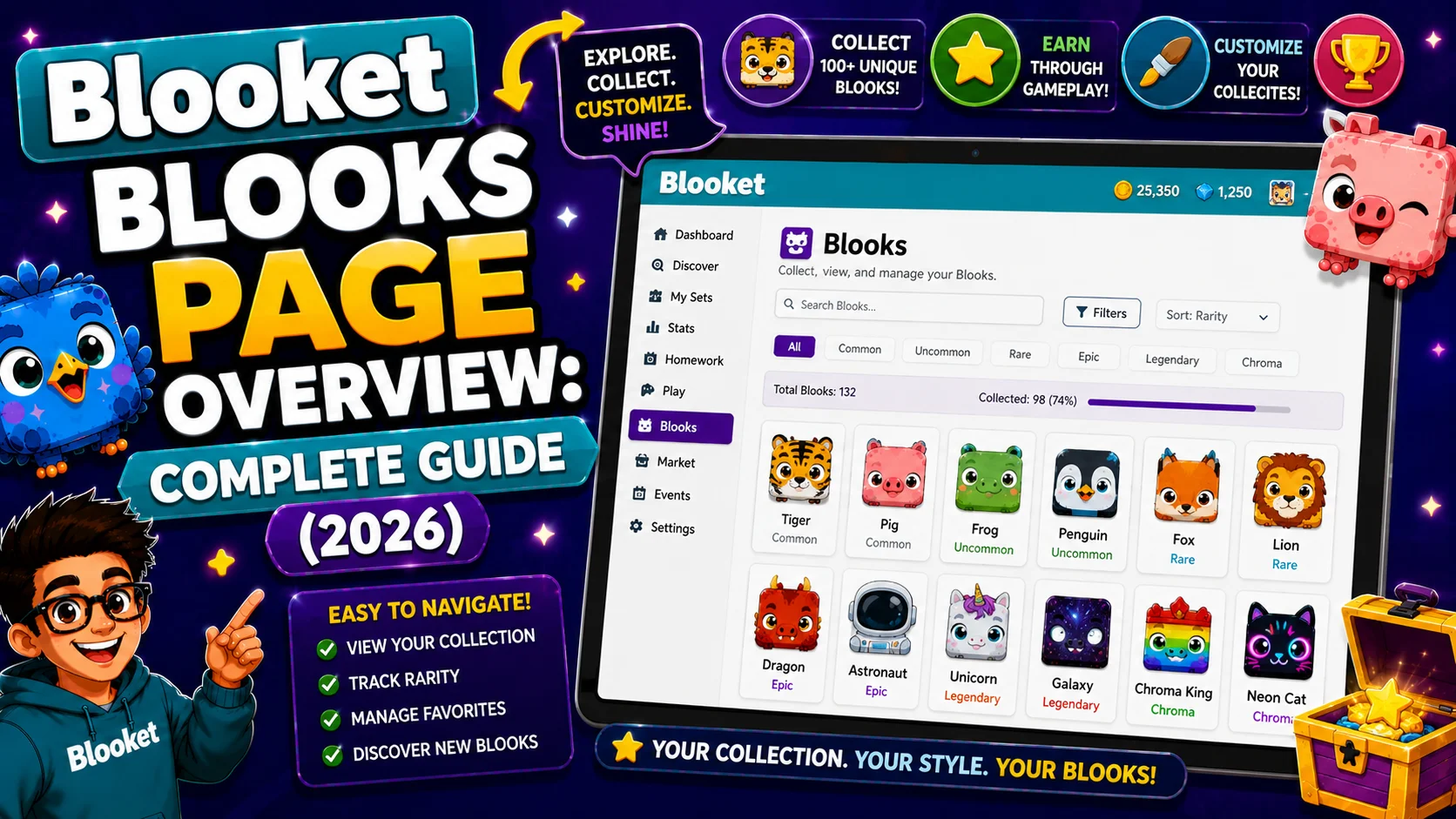 Blooket Blooks Page Overview