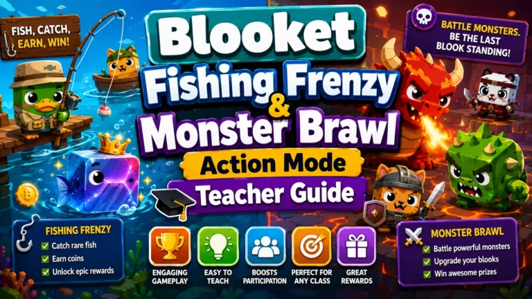 Blooket Fishing Frenzy & Monster Brawl Explained