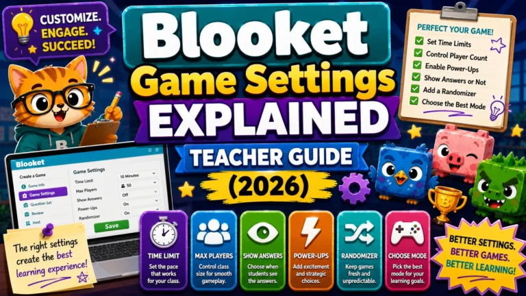 Blooket Game Settings Explained