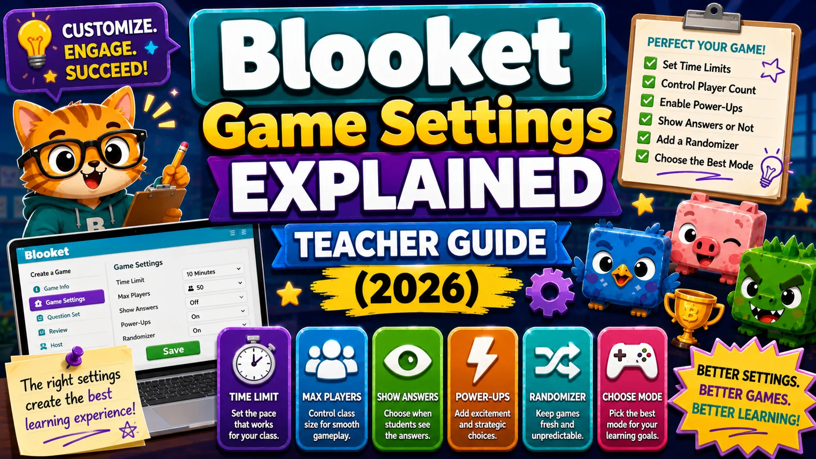 Blooket Game Settings Explained