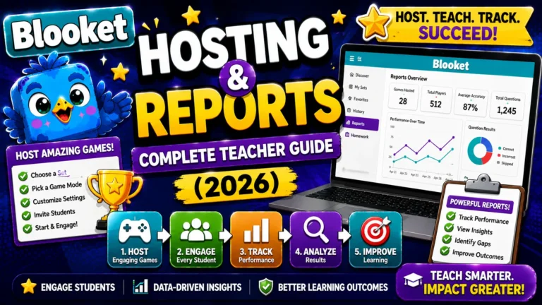 Blooket Hosting and Reports Guide