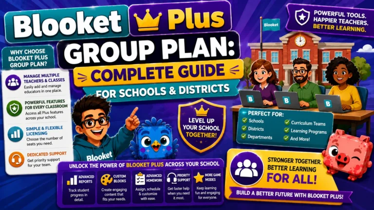 Blooket Plus Group Plan for School