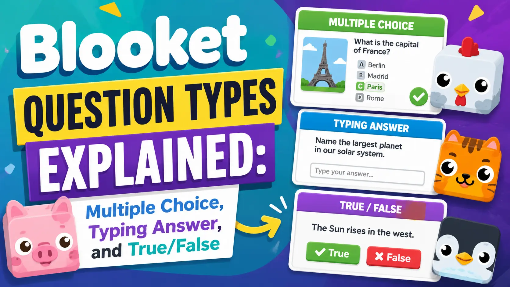 Blooket Question Types Explained