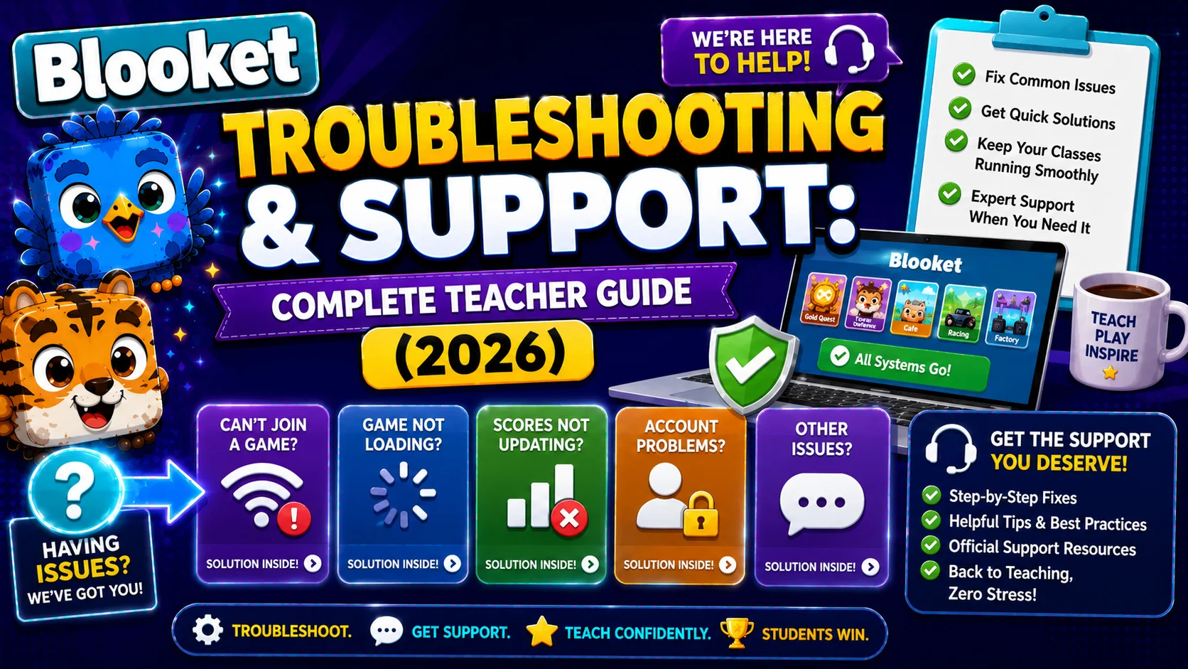 Blooket Troubleshooting & Support