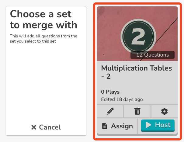 Choose Source Set