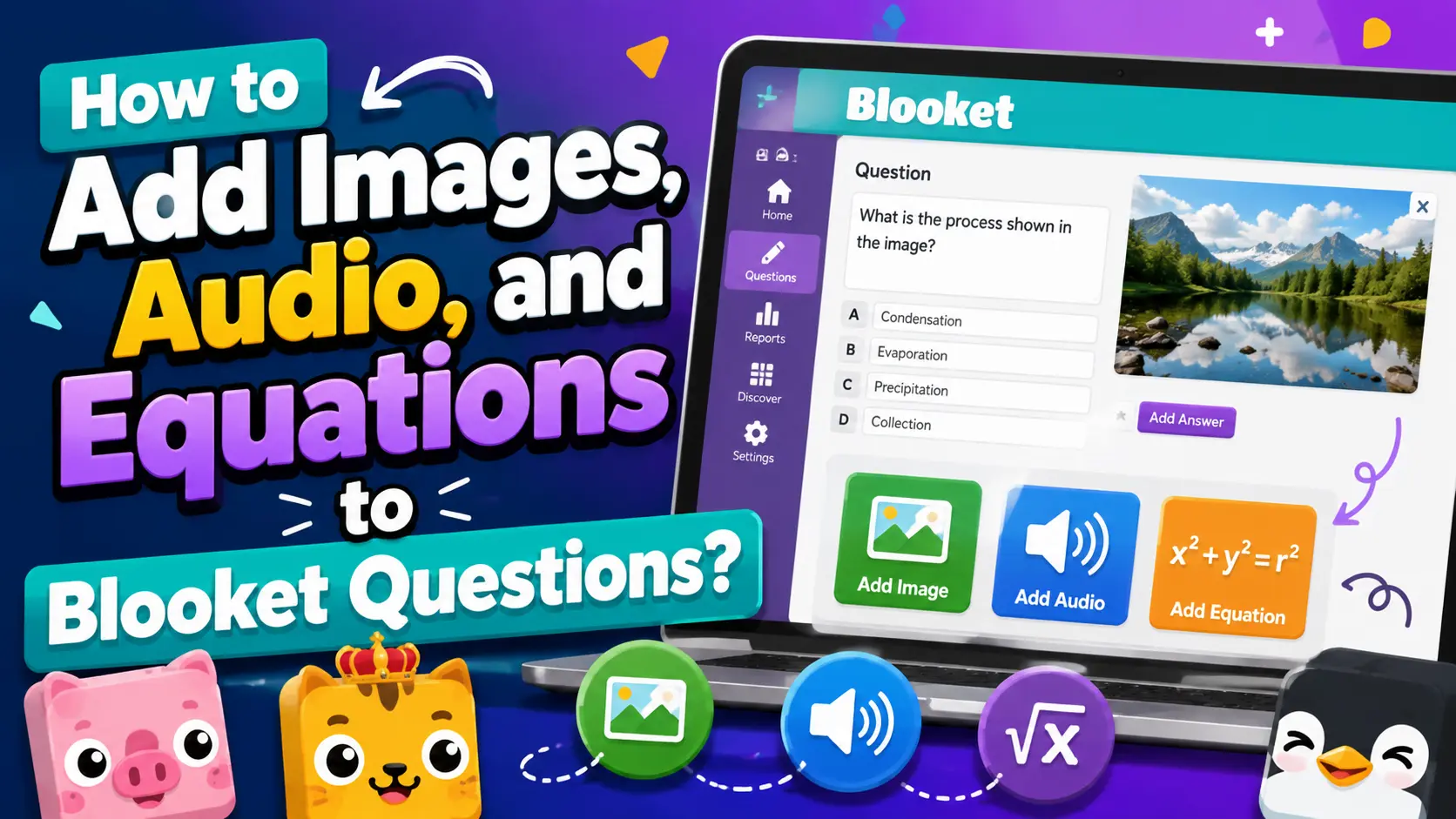 How to Add Images, Audio, and Equations to Blooket Questions