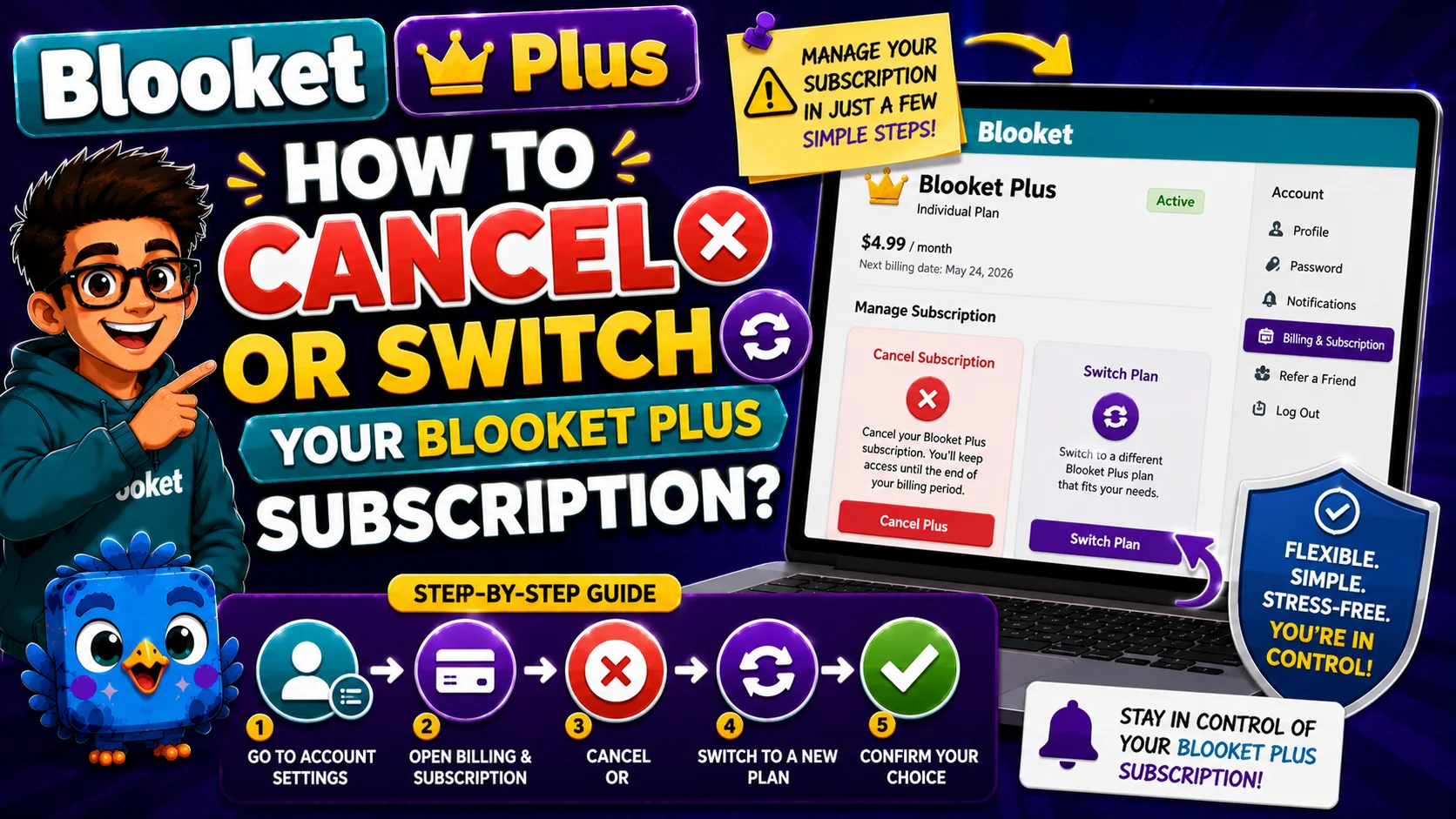 How to Cancel or Switch Blooket Plus Subscription