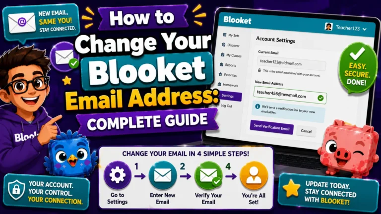 How to Change Blooket Email Address