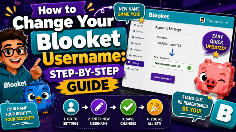 How to Change Blooket Username