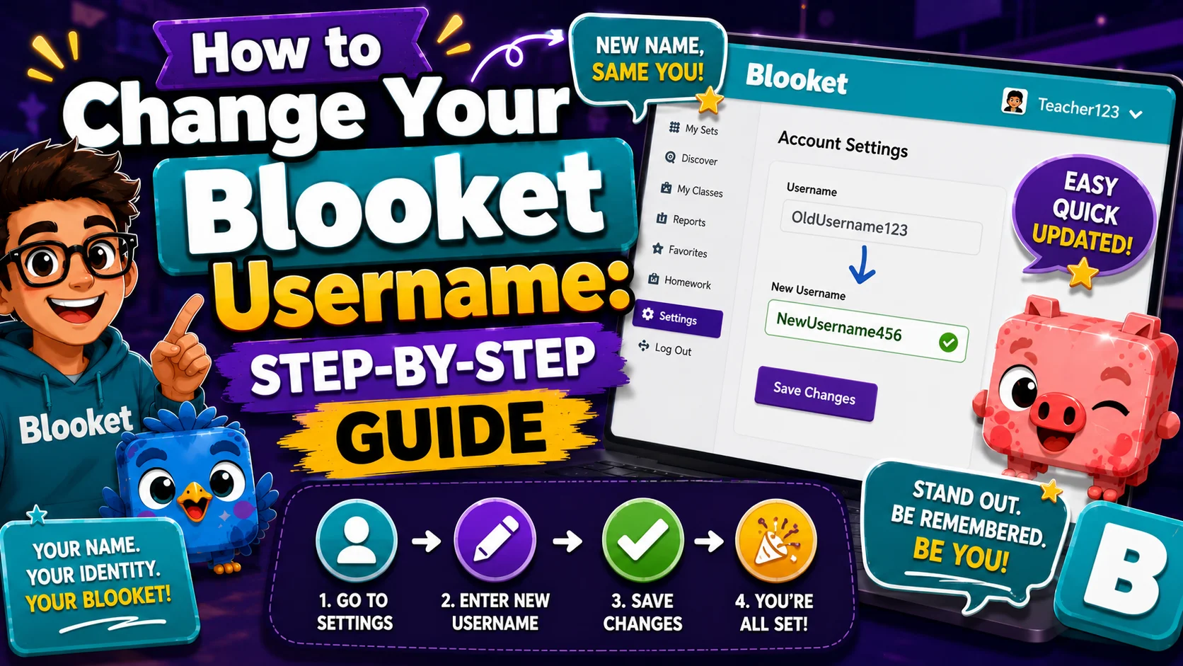 How to Change Blooket Username