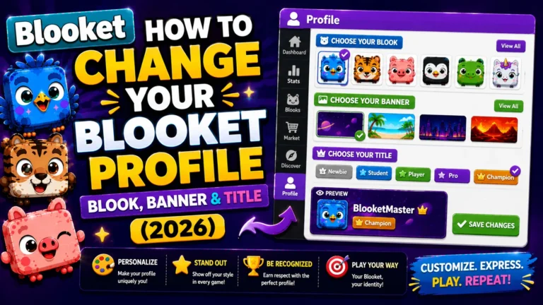How to Change Blooket Profile Blook