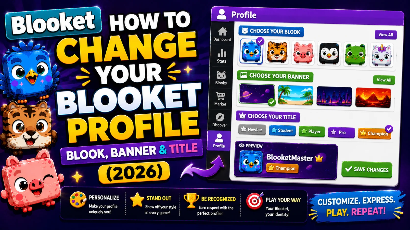 How to Change Blooket Profile Blook