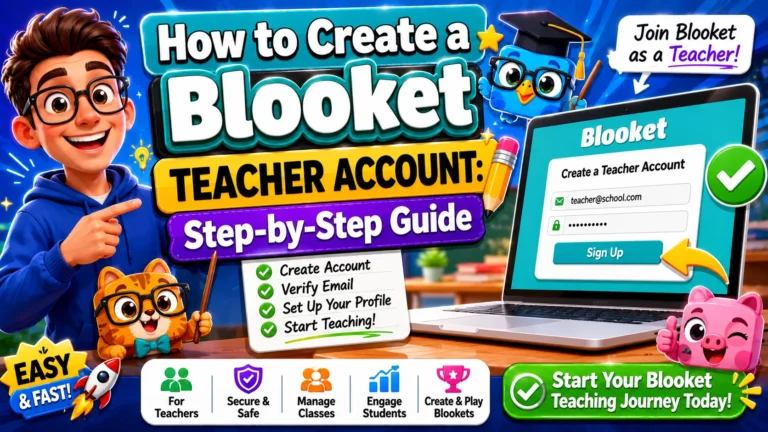 How to Create a Blooket Teacher Account