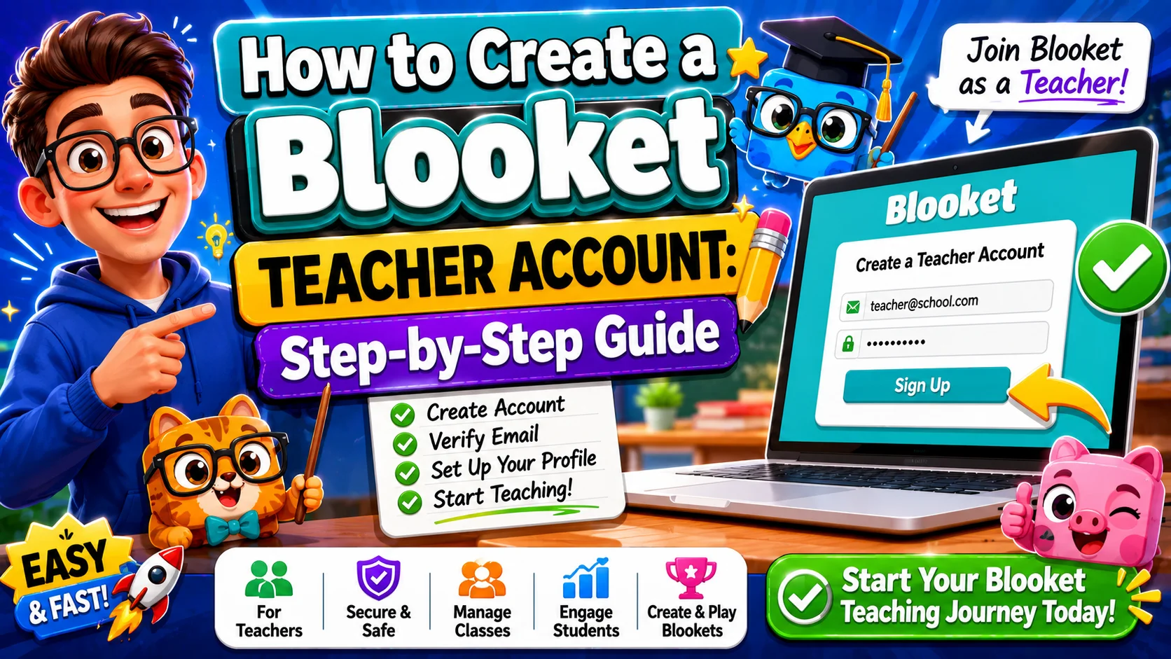 How to Create a Blooket Teacher Account