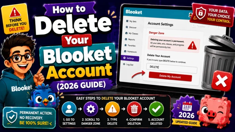 How to Delete a Blooket Account