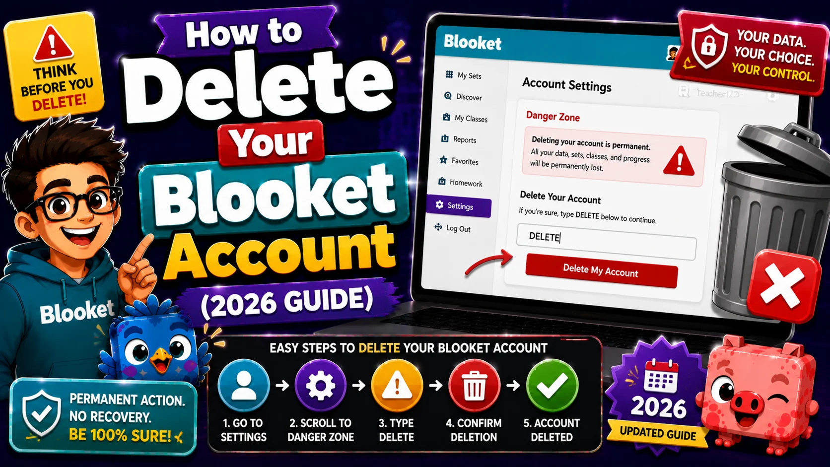 How to Delete a Blooket Account