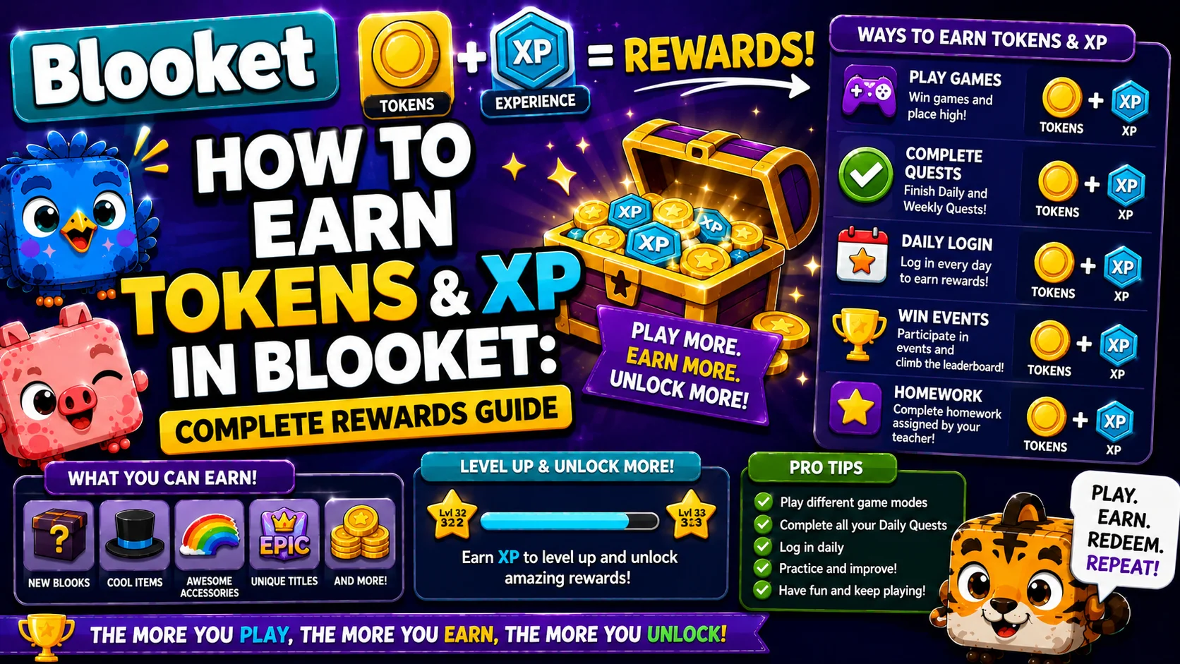 How to Earn Blooket Tokens and XP