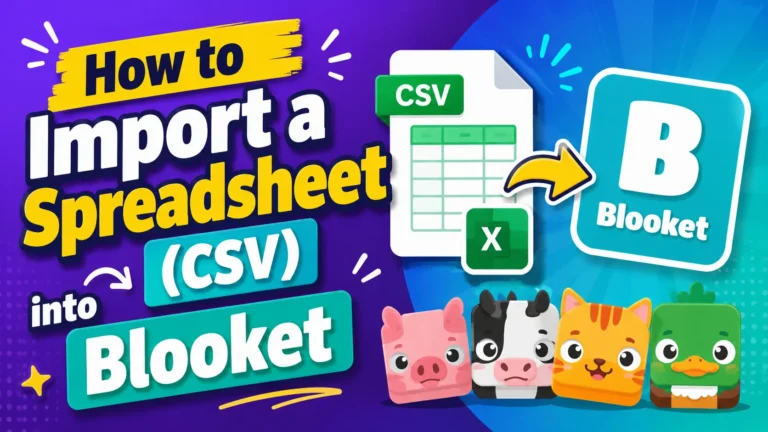 How to Import a Spreadsheet into Blooket