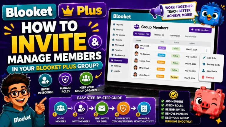 How to Invite and Manage Members in Blooket Plus Group