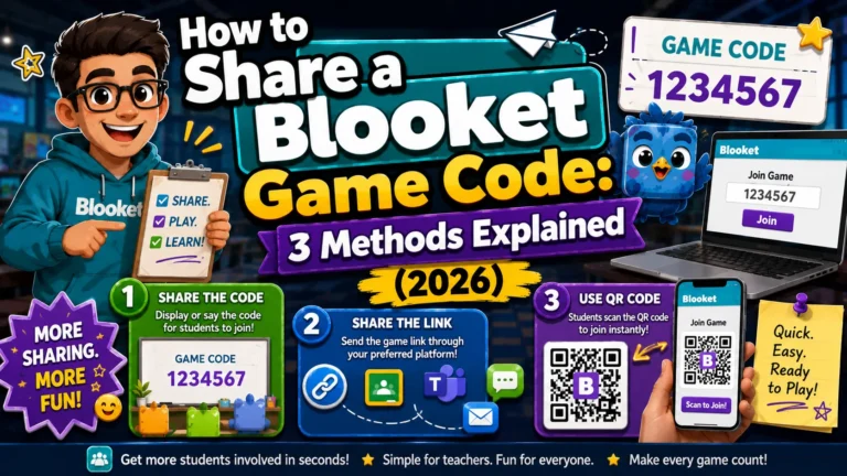 How to Share a Blooket Game Code