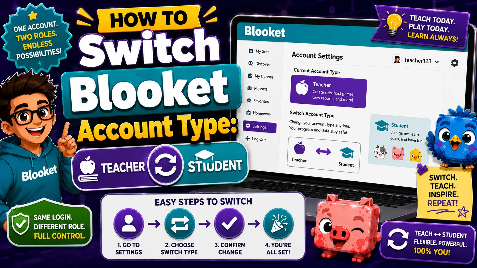 How to Switch Blooket Account