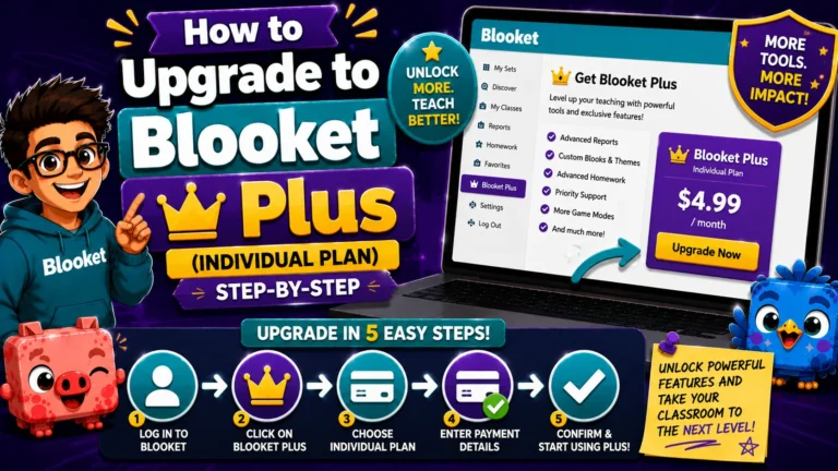 How to Upgrade to Blooket Plus (Individual Plan)