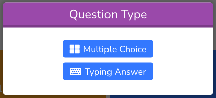 Typing Answers in Question Sets