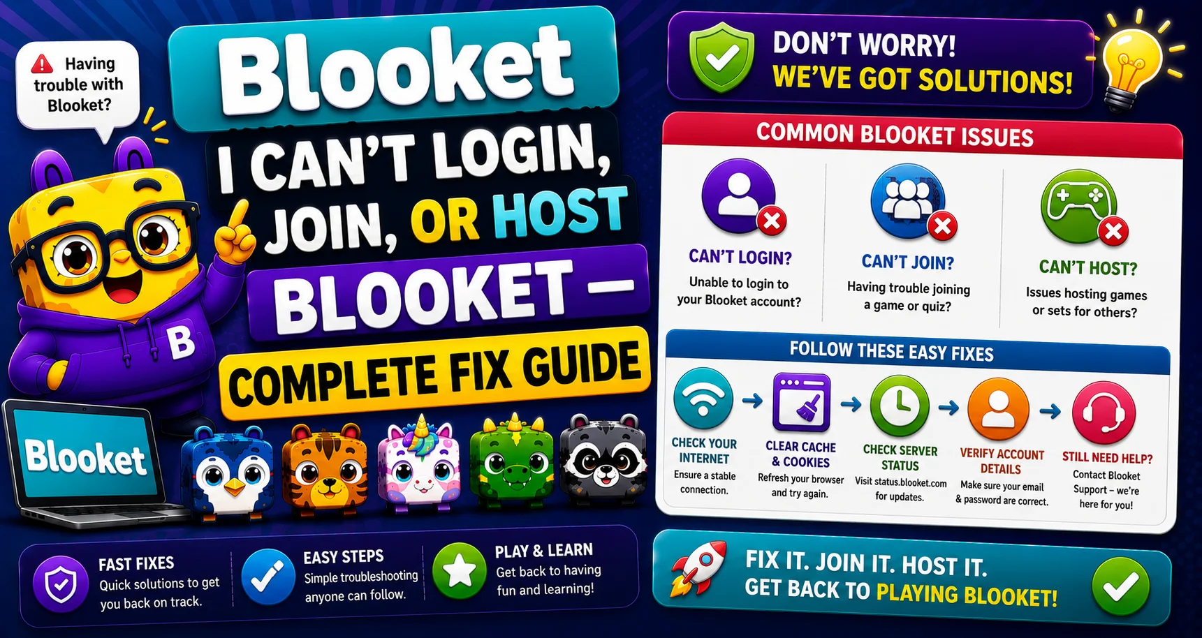 Blooket Can't Login Fix Guide