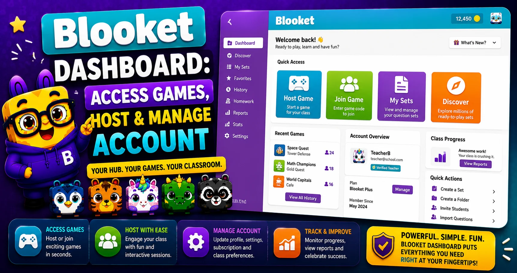 Blooket Dashboard Guide