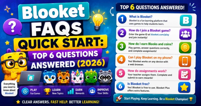 Blooket FAQs Quick Start
