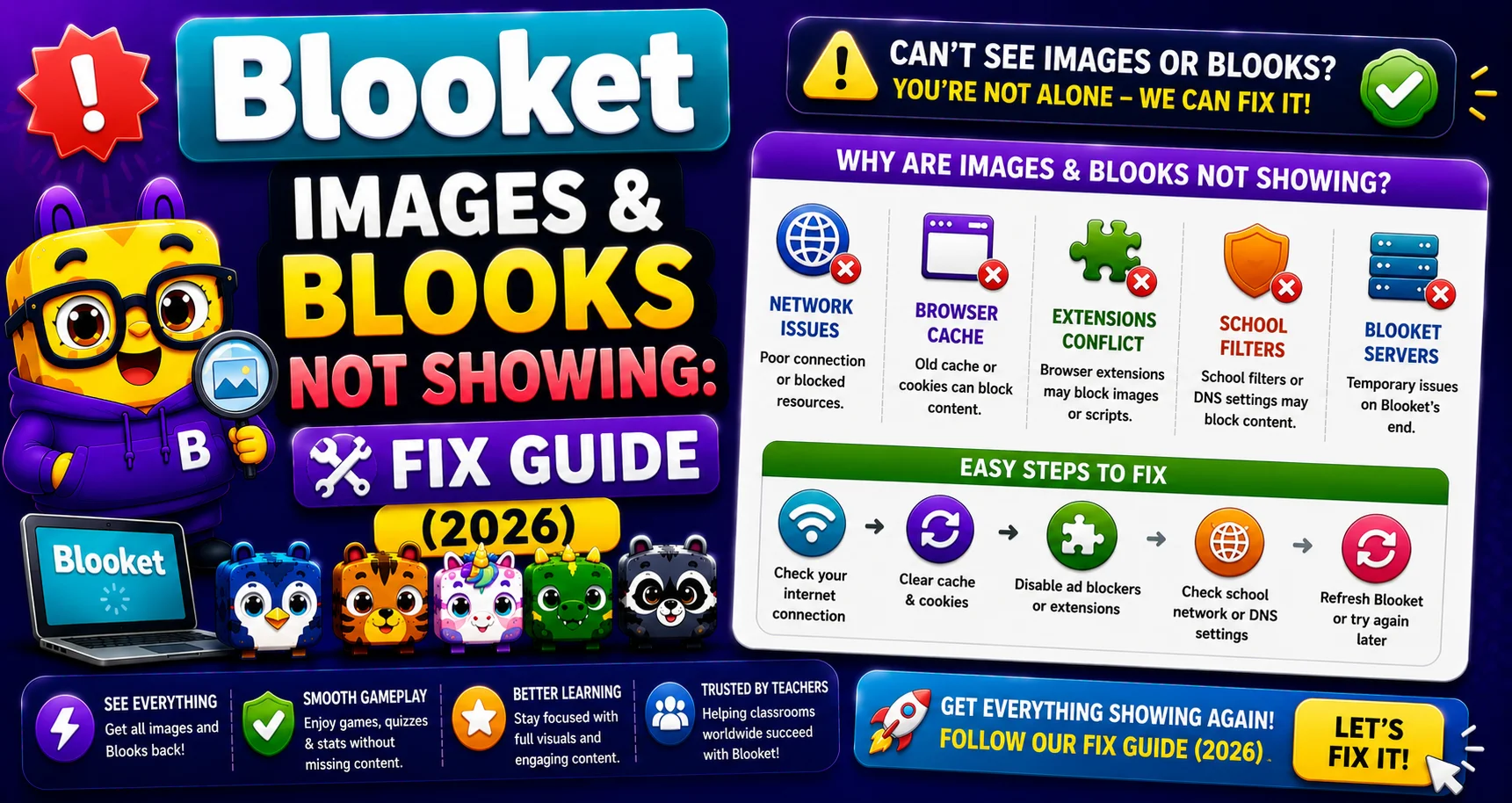 Blooket Images and Blooks Not Showing