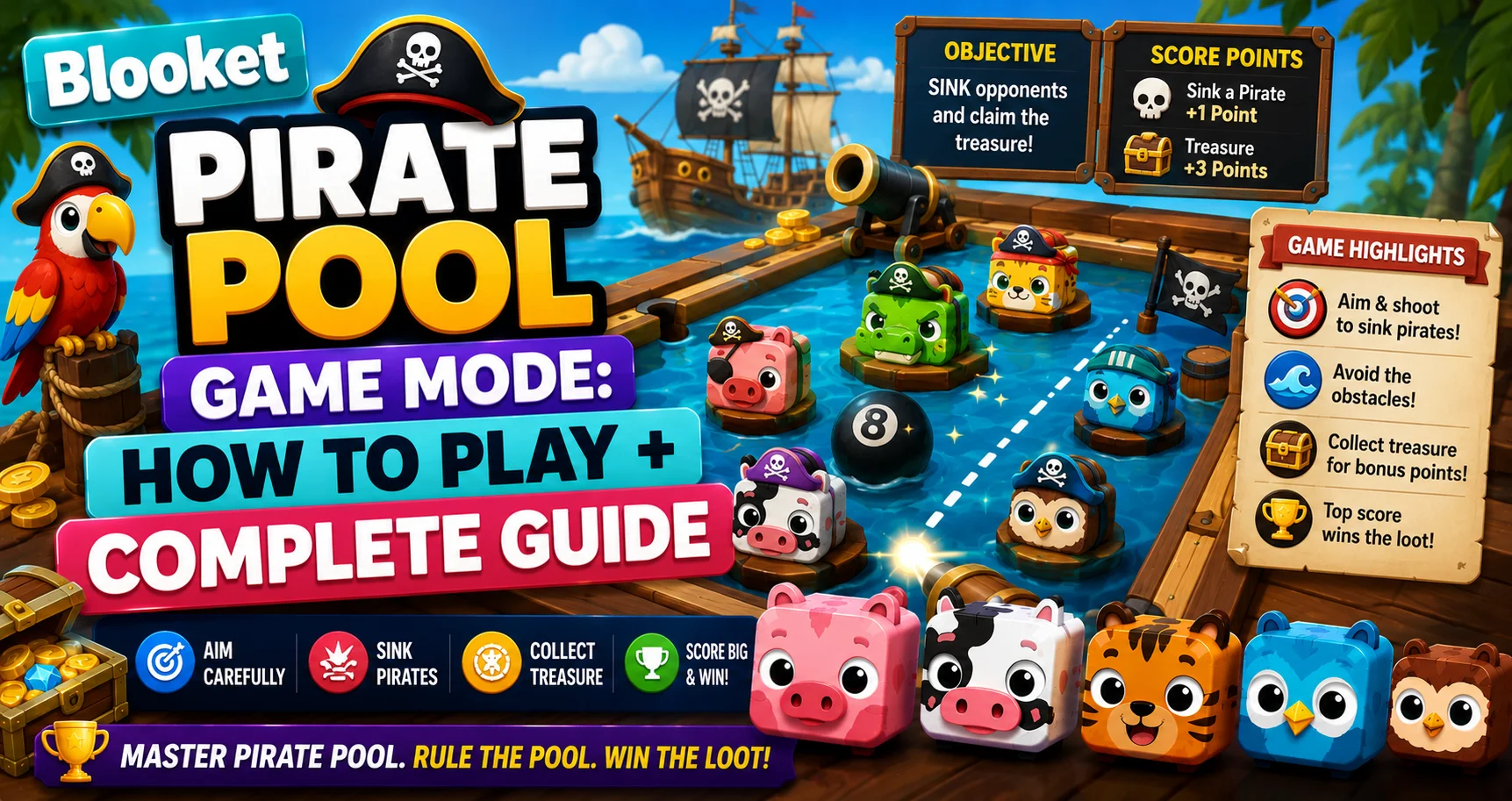 Blooket Pirate Pool Game Mode For Students