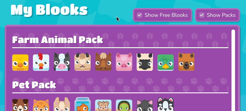 Blooks Display and Organization