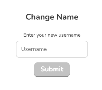 Enter your new name