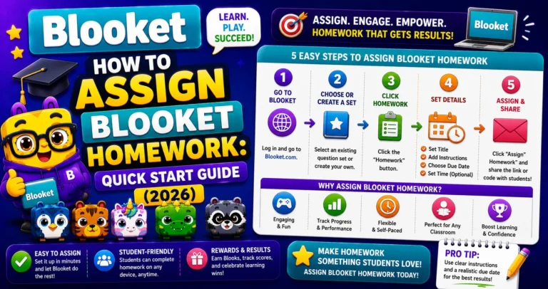 How do i Assign Blooket as Homework