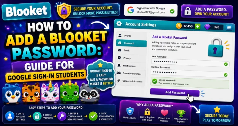How to Add a Blooket Password