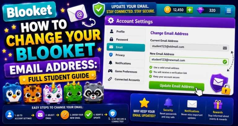 How to Change Blooket Email Address