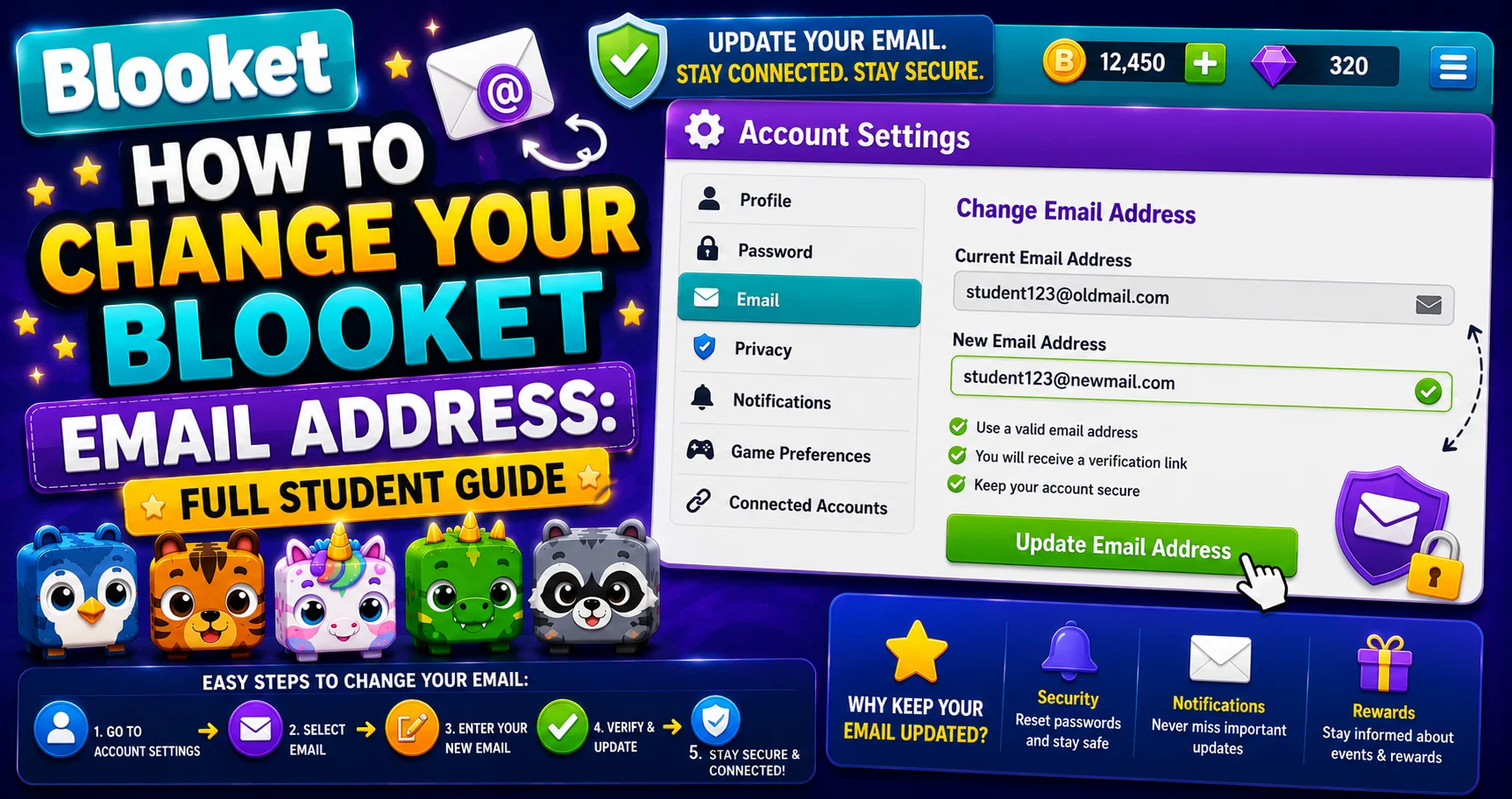 How to Change Blooket Email Address