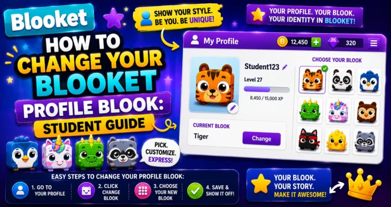How to Change Blooket Profile Blook