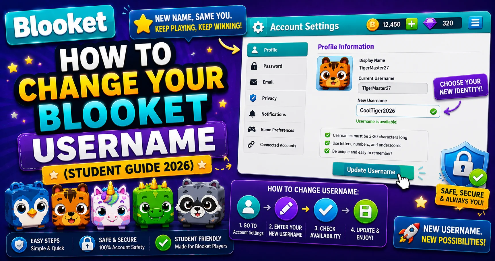 How to Change Blooket Username