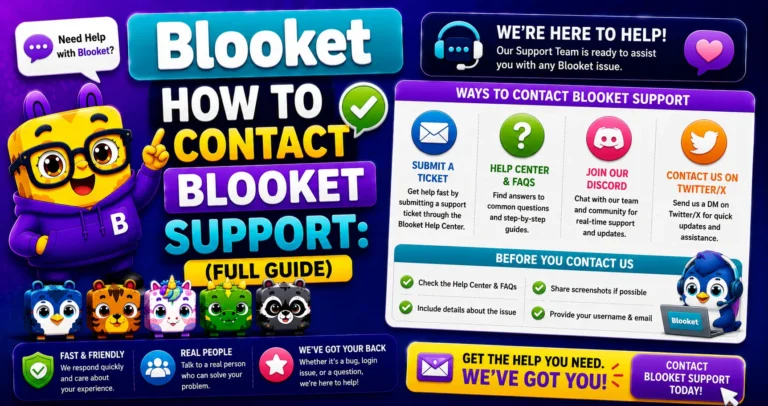 How to Contact Blooket Support