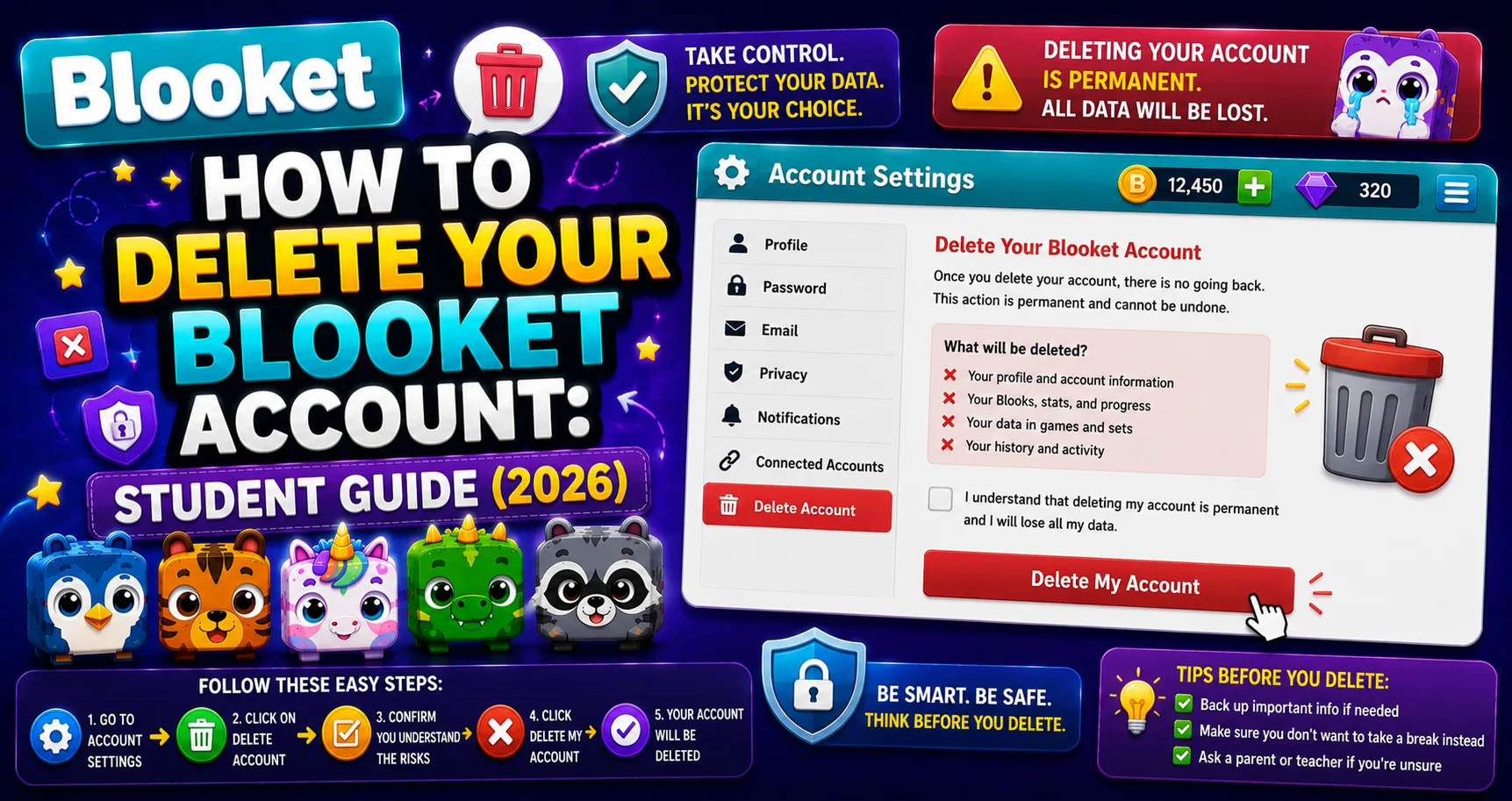 How to Delete Blooket Account
