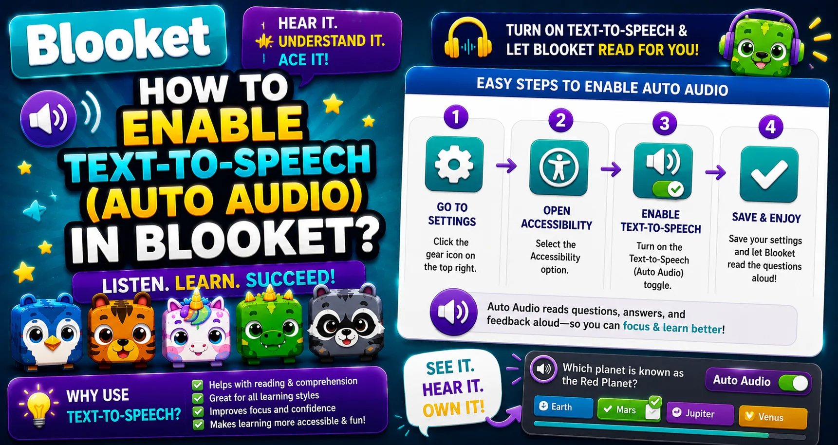 How to Enable Blooket Text to Speech Audio