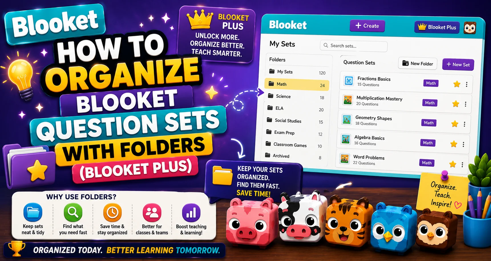 How to Organize Blooket Question Set Folders