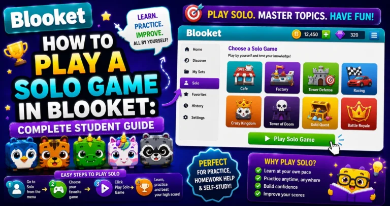 How to Play Blooket Solo