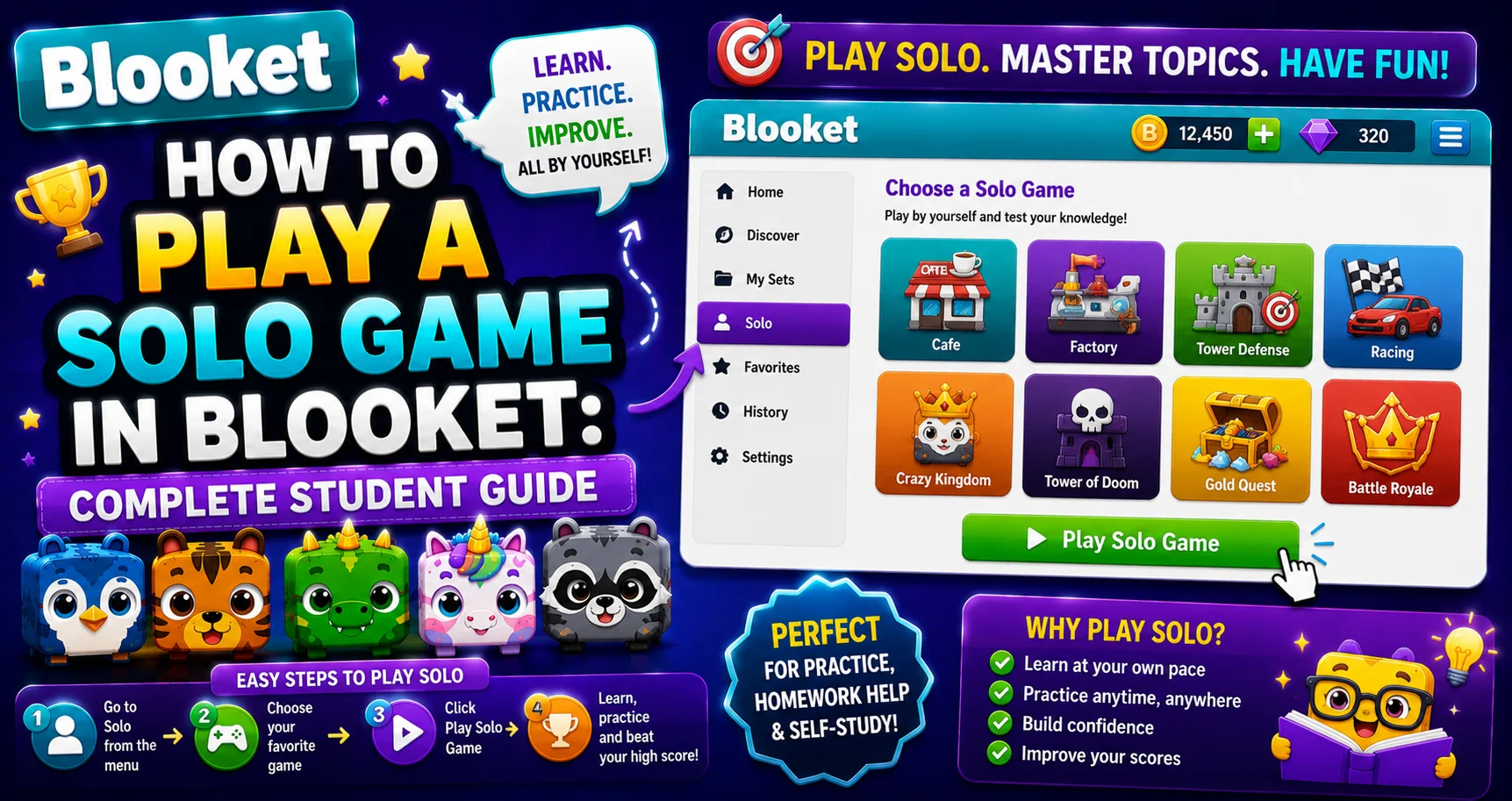 How to Play Blooket Solo